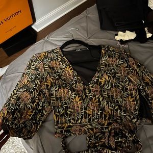Zara wrap top